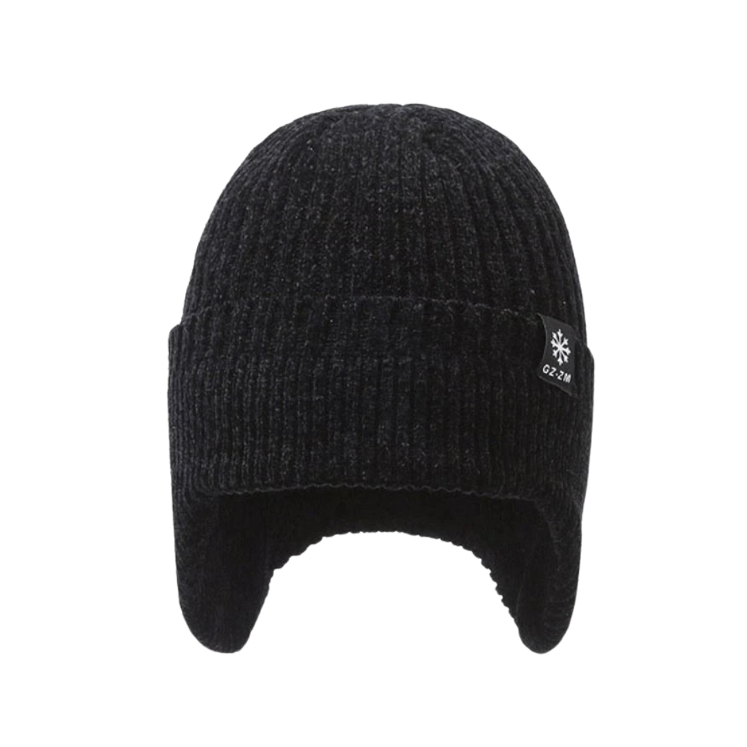 Heren Winter Gebreide Muts – Gevoerd - Oorwarmers