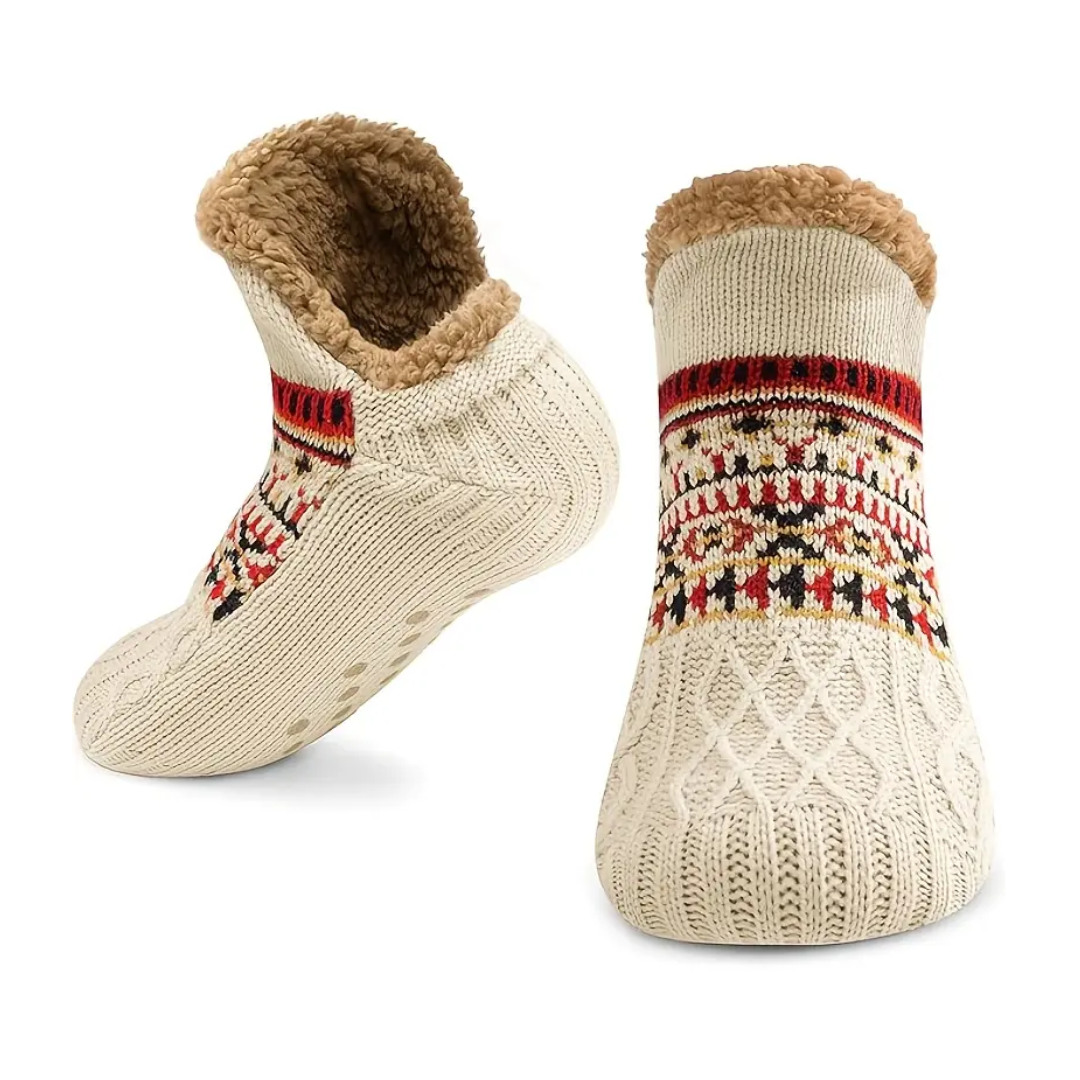 Thermo Gebreide Sokken – Antislip & Warm – Winter Comfort