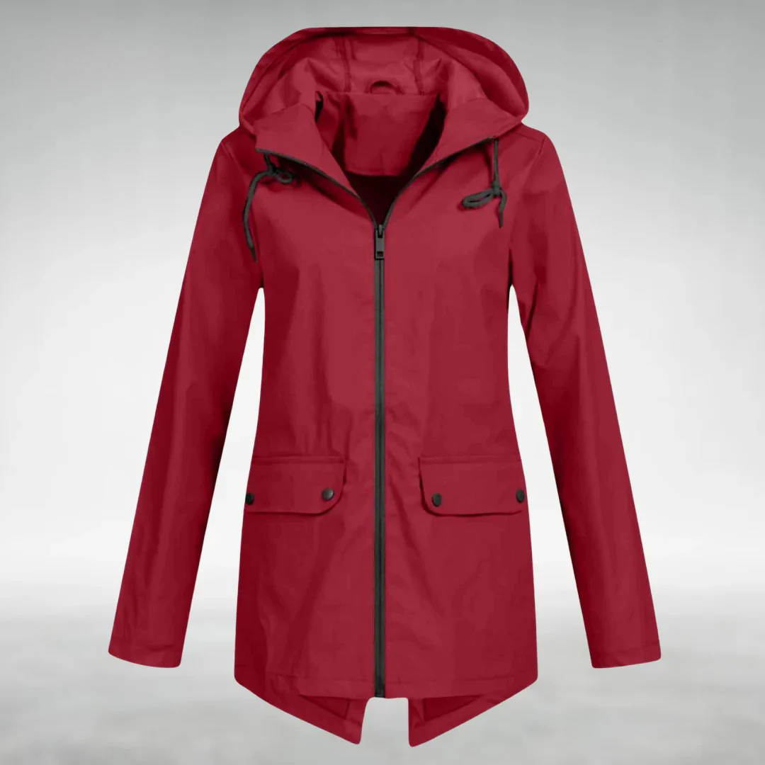 Korte Regenjas Dames - Overgangsjas met Capuchon - 6 Kleuren