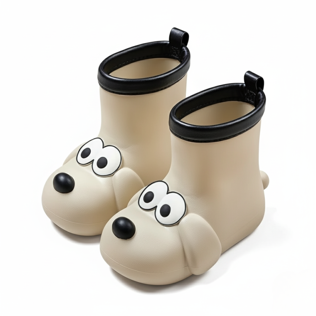 Regenlaarsjes kinderen met hondenmotief
