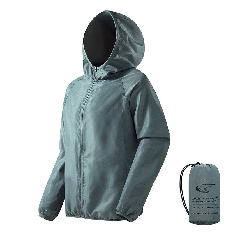 Dames windjack met capuchon, waterafstotend