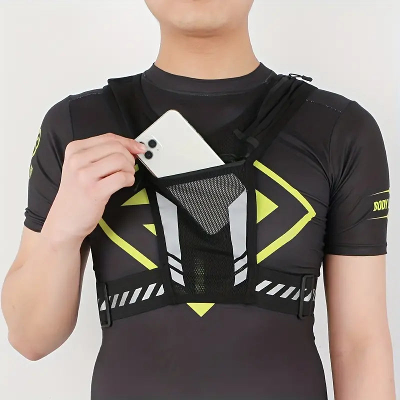 Reflecterend Hardloopvest - Telefoonhouder - OutdoorHavenNL