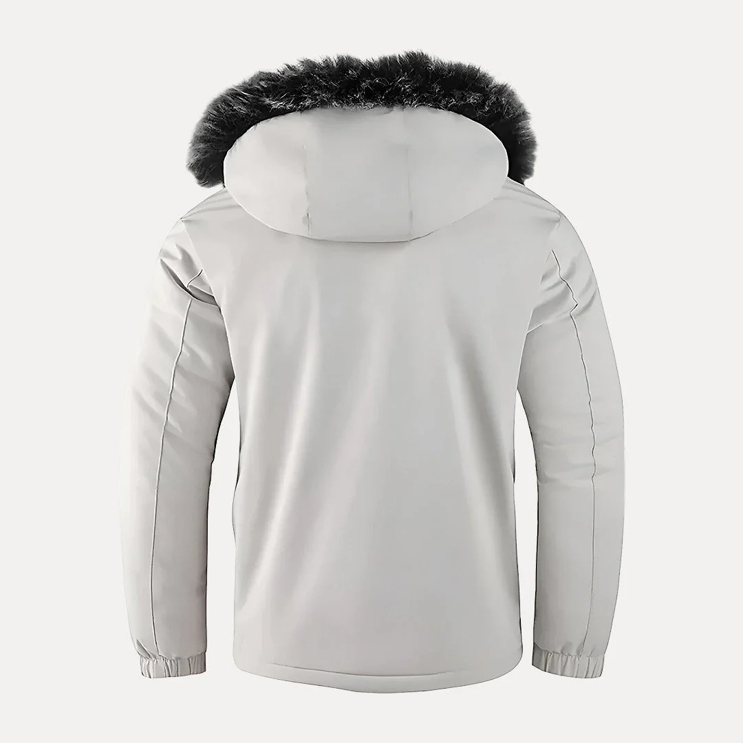 Parka Jas Heren - Waterdicht & Winddicht - Capuchon met Imitatiebont