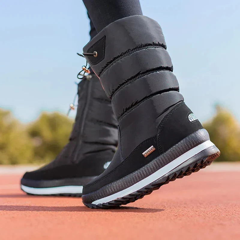 Snowboots Dames Halfhoog - Waterdicht & Geïsoleerd - Plateau