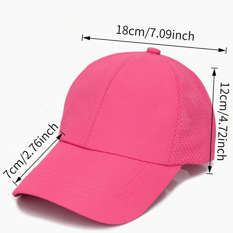 Dames Pet met Paardenstaartopening - Verstelbaar - Mesh Baseballcap