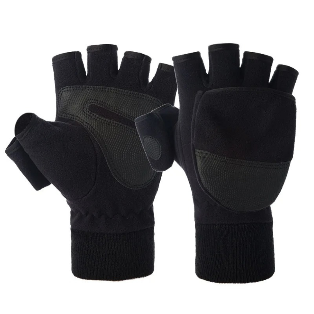 Winterhandschoenen 2-in-1 - Klapwant - Fleecevoering