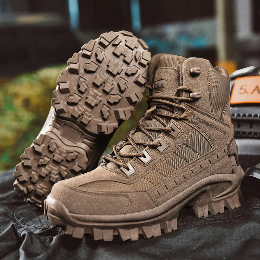 Legerkisten heren in tactical-look met zijrits