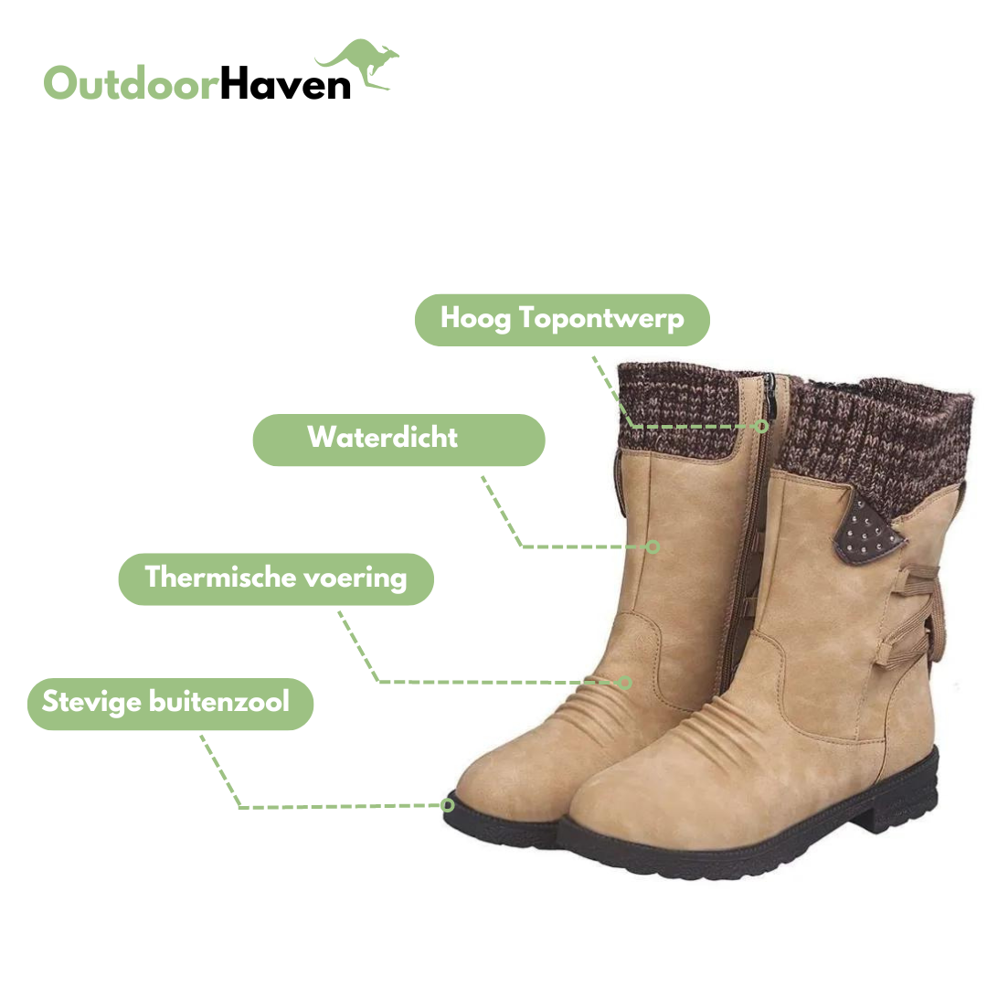 Dames Hoge Winterlaarzen - Waterdicht - Gevoerd