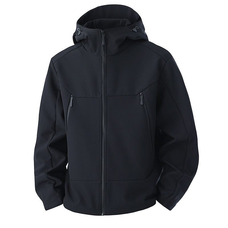 Softshell jas heren met fleece voering en ventilatiepanelen