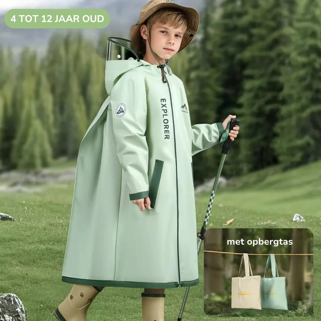 Kinder Regenjas – Waterdicht – Met Capuchon – Outdoor Jas