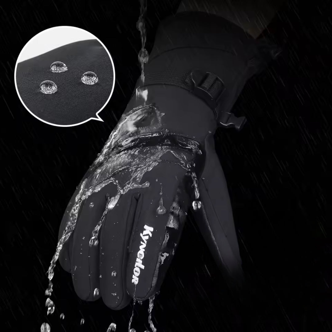 Skihandschoenen Waterdicht - Touchscreen - Leren Handpalm