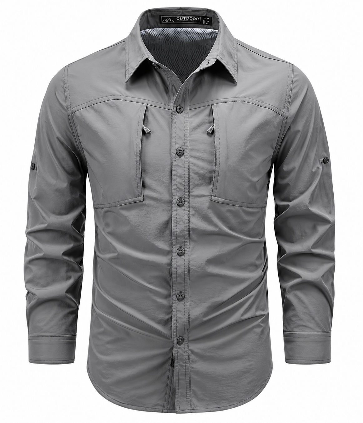 Heren Outdoor Shirt - Ademend Sneldrogend - Lange Mouw Wandelen