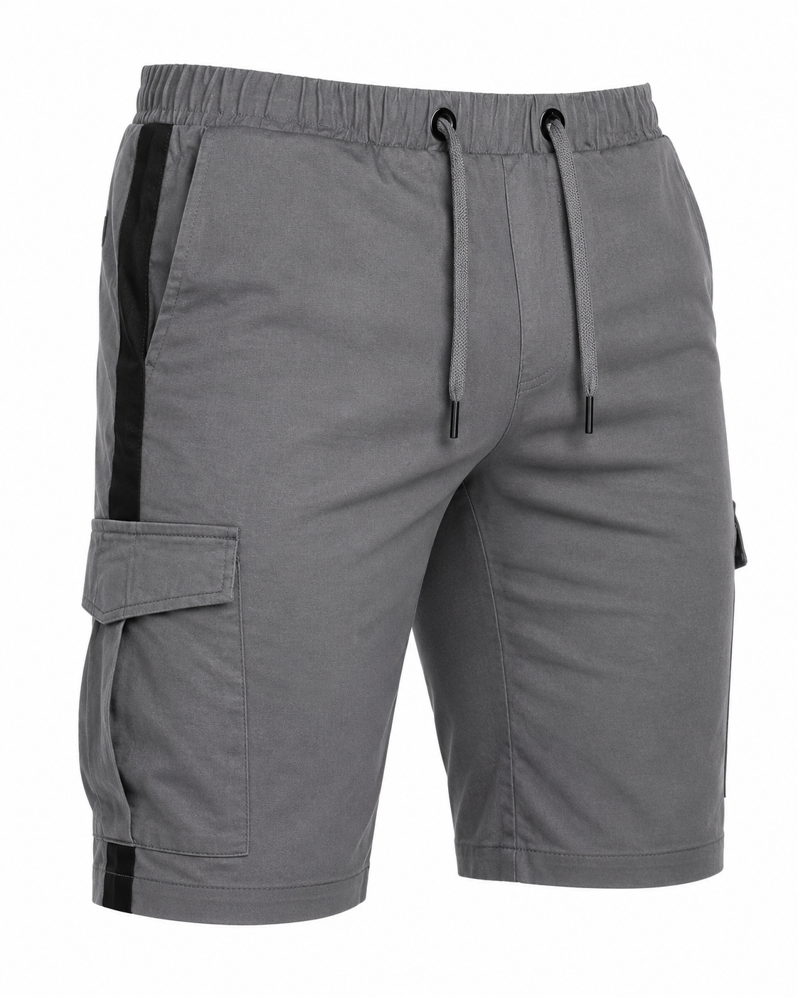 Heren Cargo Shorts Multi-Pocket - Contrast Streep Casual Outdoor - Elastische Taille