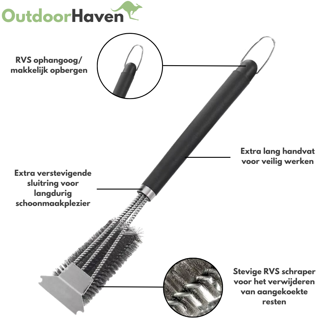 BBQ Scraper - Schoonmaakborstel - OutdoorHavenNL