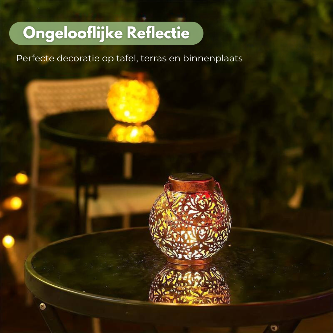 Zonnelantaarn - Sterrenpatroon - OutdoorHavenNL