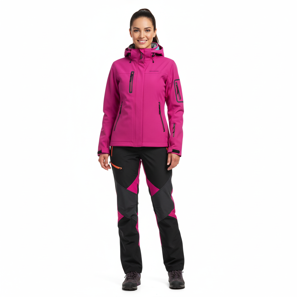 Dames Outdoor Set – Warm & Winddicht – Softshell Jas & Broek