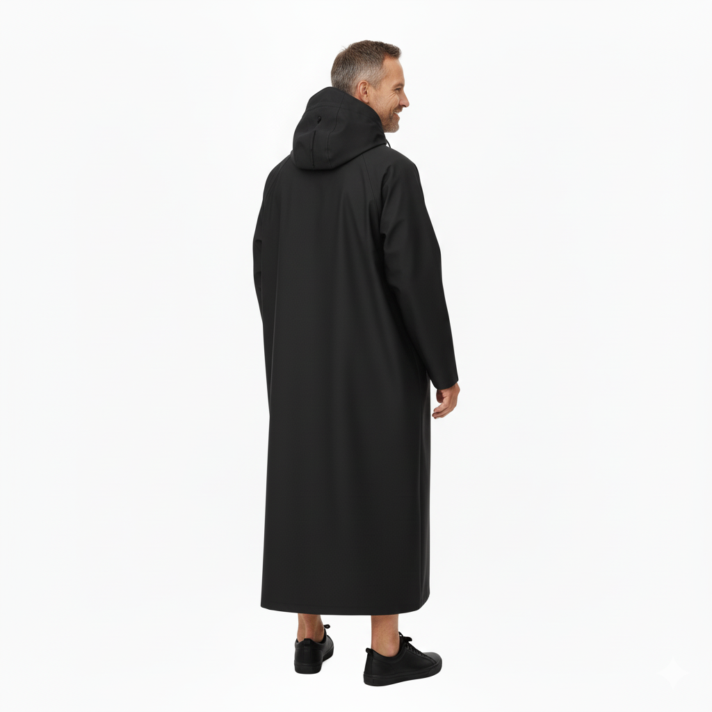 Unisex Regenponcho – Waterdicht met Capuchon – Lange Jas