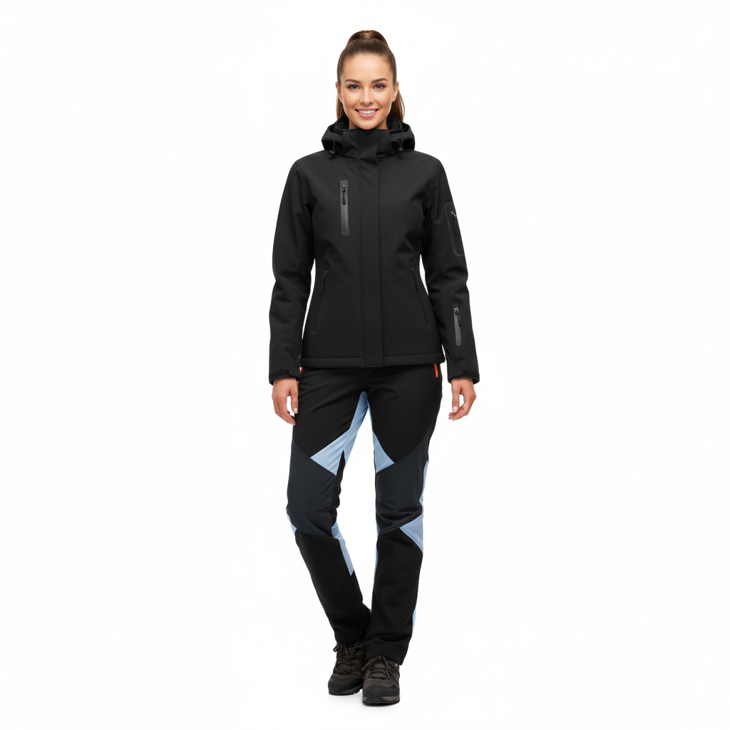 Dames Outdoor Set – Warm & Winddicht – Softshell Jas & Broek