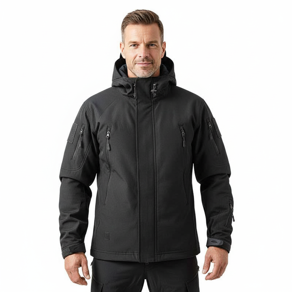 Heren Tactical Jas – Waterdicht Softshell – Met Capuchon