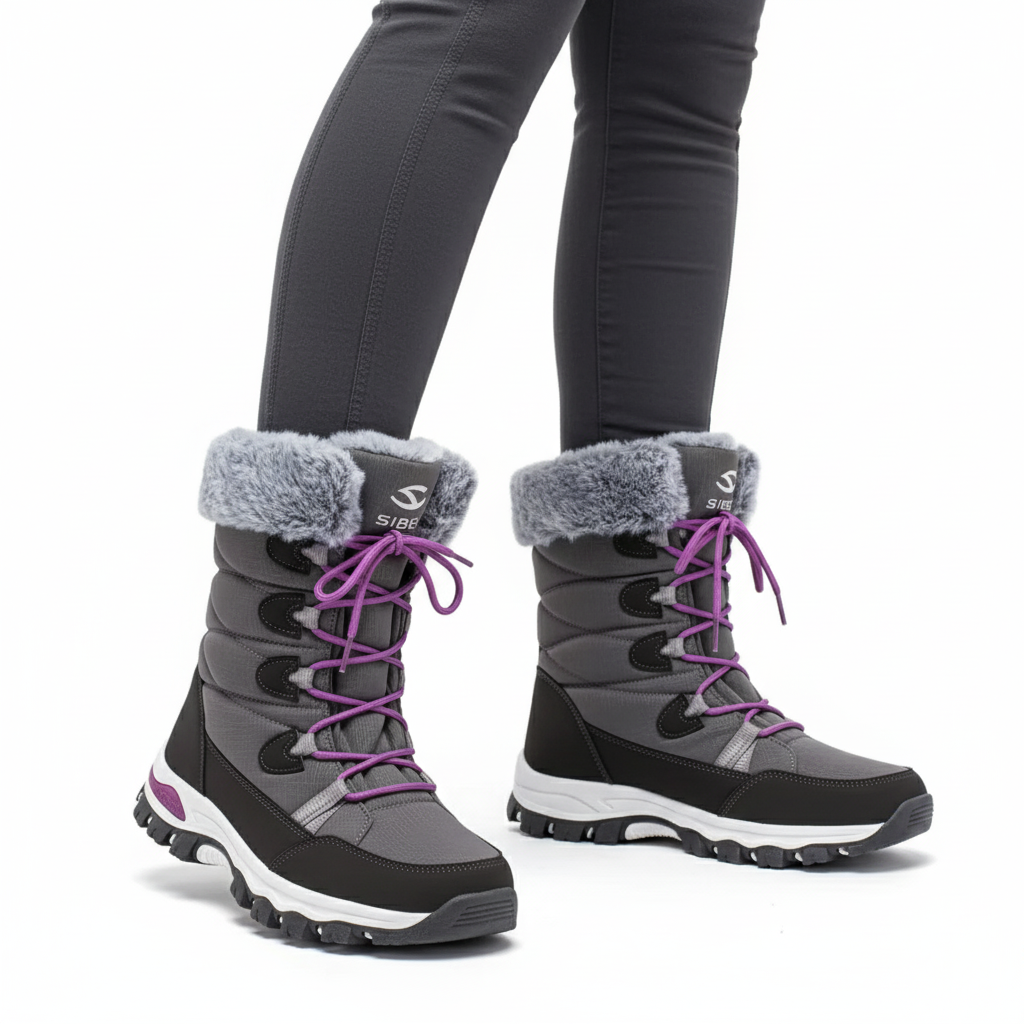 Dames Winter Snowboots – Warme Voering – Halfhoge Stijl