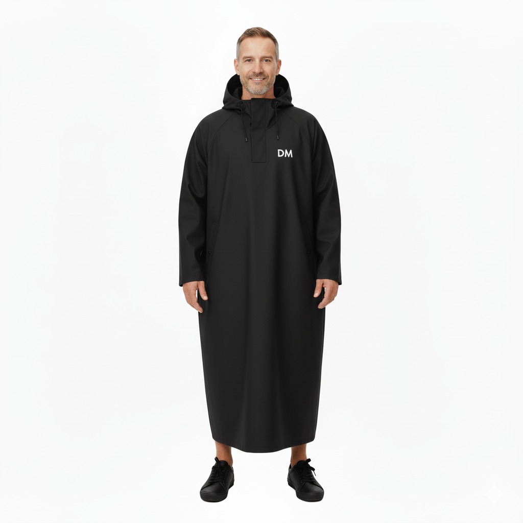 Unisex Regenponcho – Waterdicht met Capuchon – Lange Jas