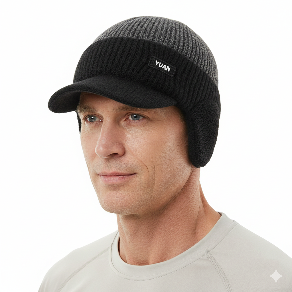 Winter Gebreide Muts – Warme Fleece – Oorbescherming