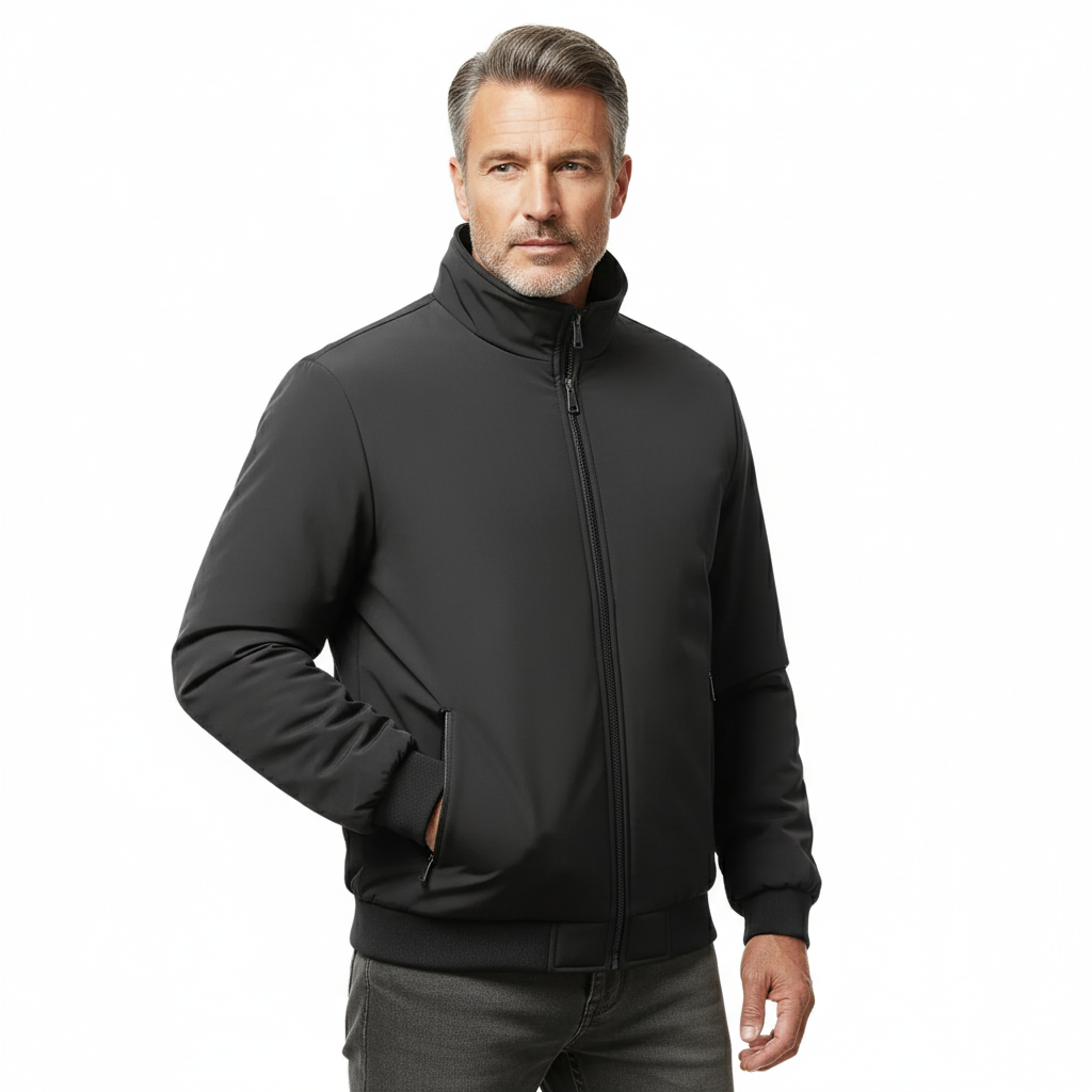 Heren Fleecejack – Opstaande Kraag – Warm & Comfortabel