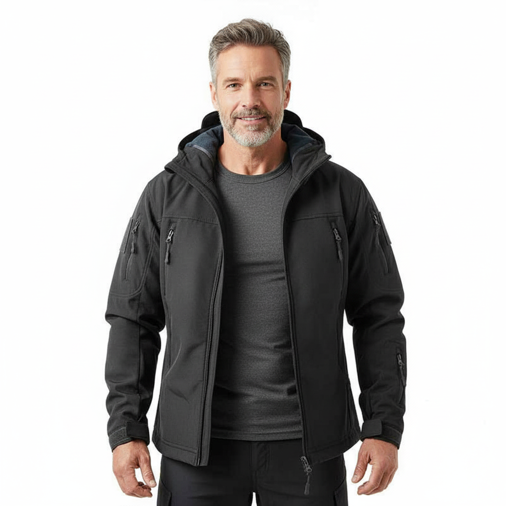 Heren Tactical Jas – Waterdicht Softshell – Met Capuchon