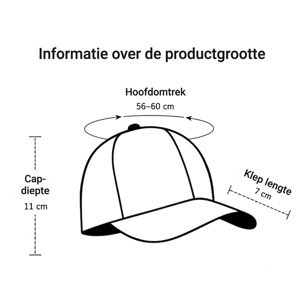 Heren Baseballcap - UV-Bescherming - Mesh Panelen