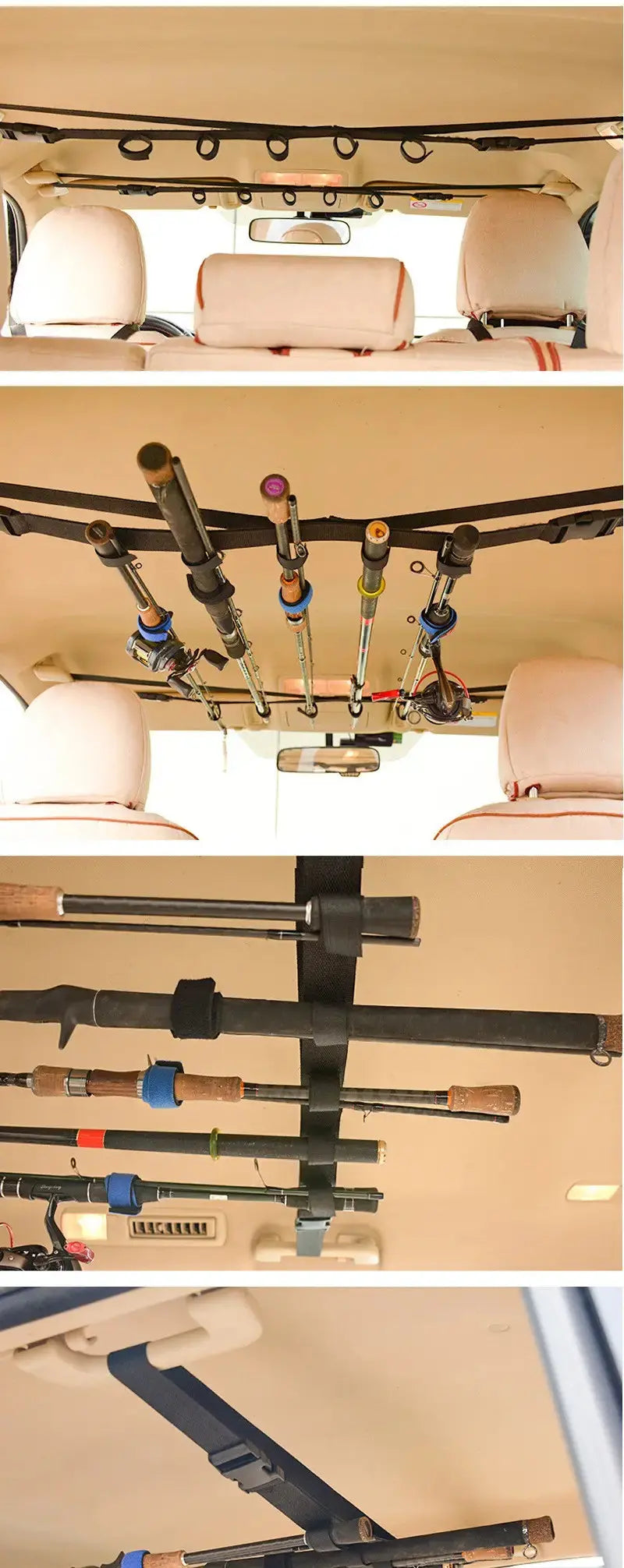 Hengelhouder Auto - 5 Hengels - 2 Stuks OutdoorHaven