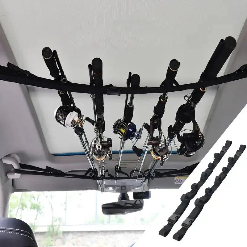 Hengelhouder Auto - 5 Hengels - 2 Stuks OutdoorHaven