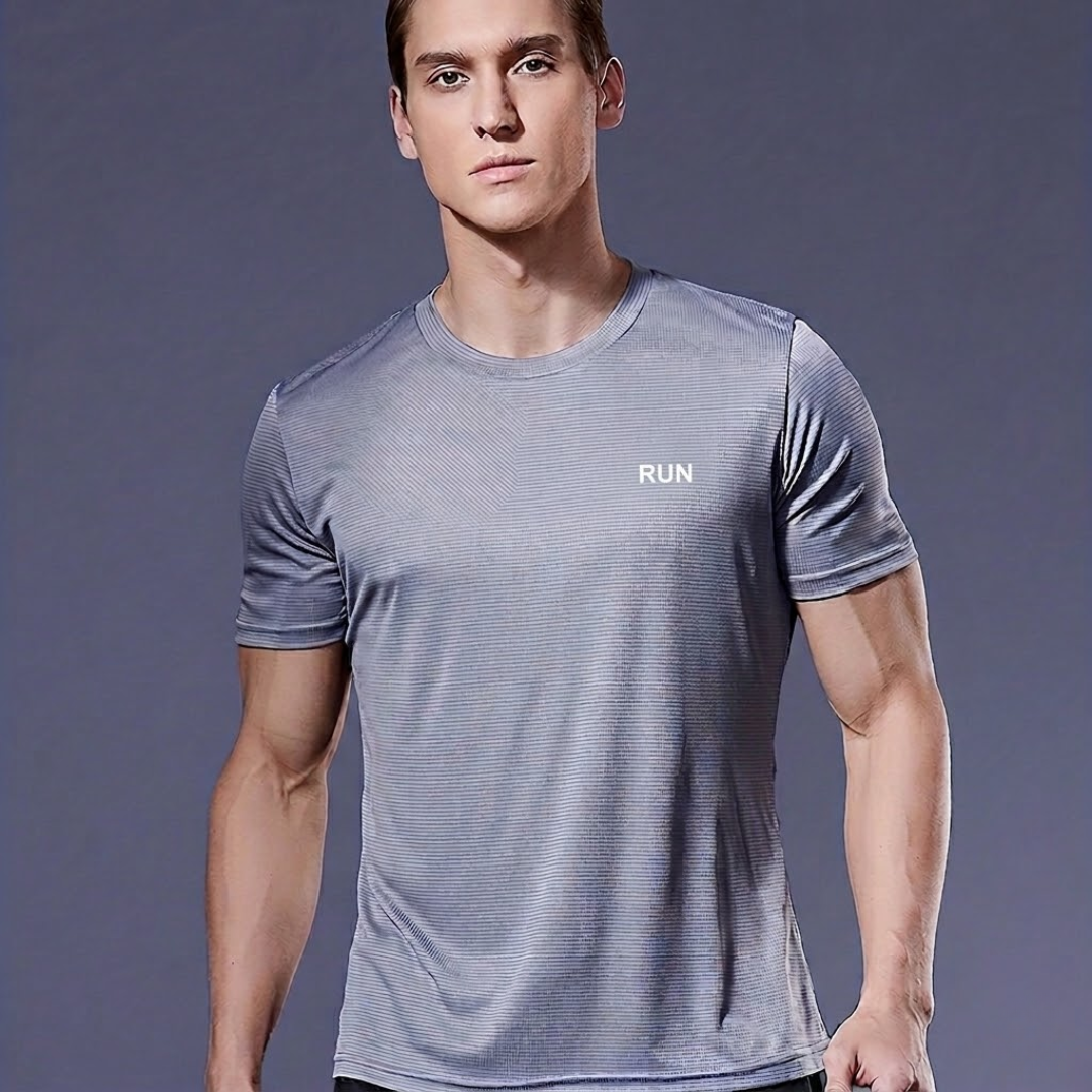 Sportshirt Grijs Heren Sneldrogend - Ademend - Lichtgewicht