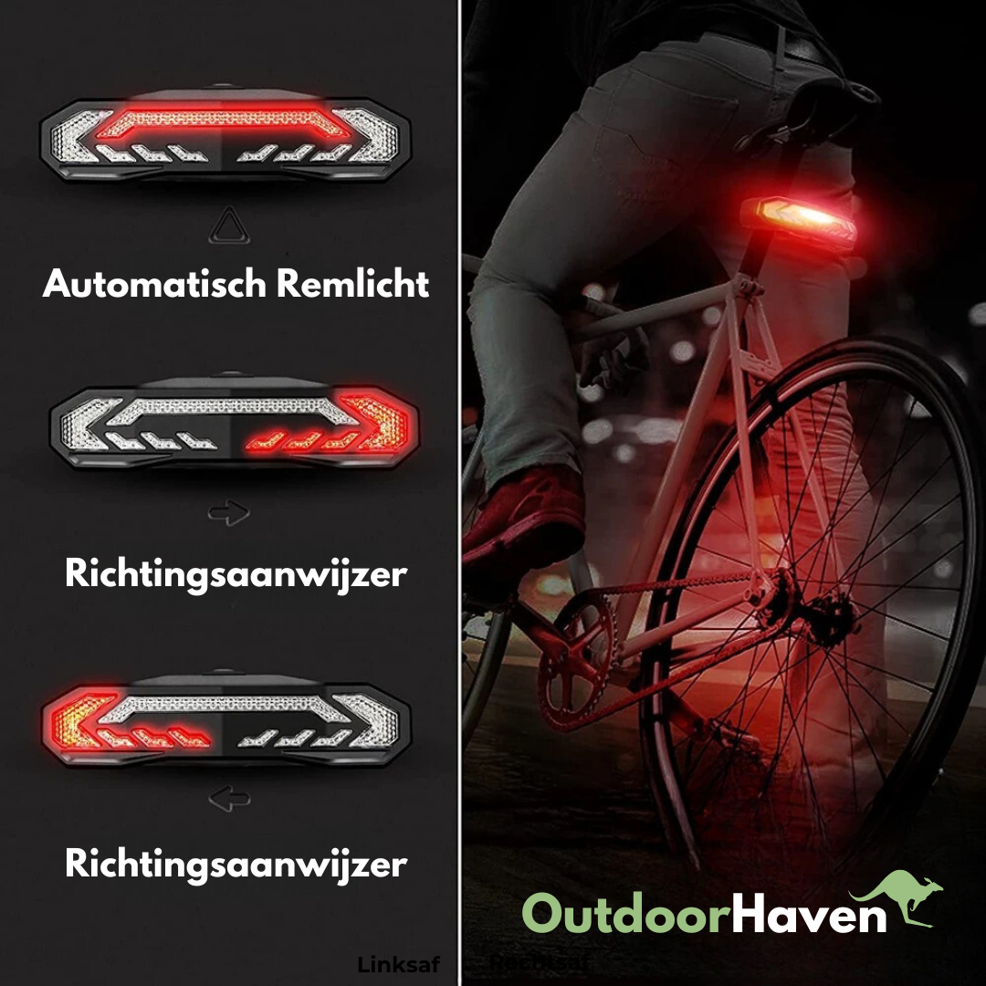 Fietsverlichting - Richtingaanwijzer - Alarm - OutdoorHavenNL