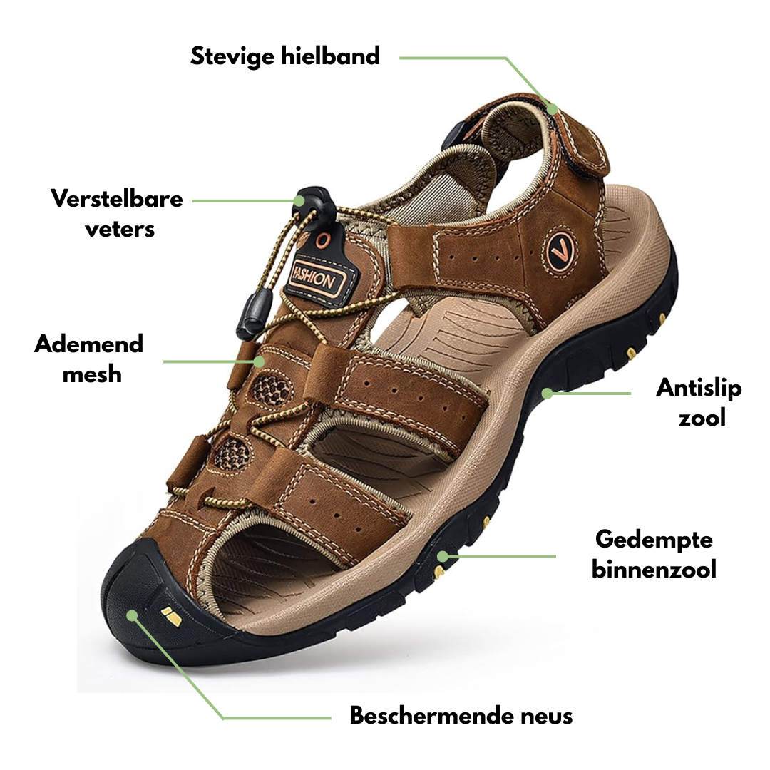 Heren Outdoor Sandalen – Dichte Neus – Dempend