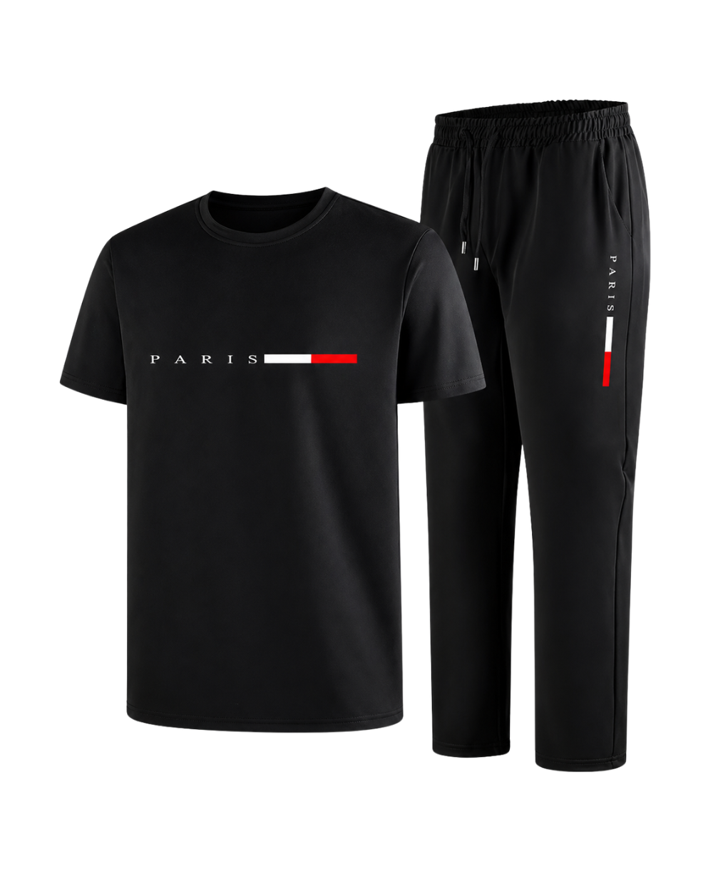 Heren Trainingspak Set Sneldrogend - T-Shirt en Joggingbroek - 2-Delig