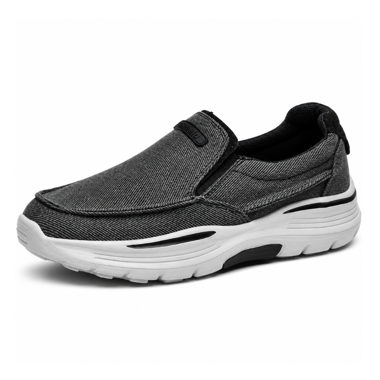 Heren Instappers Canvas Loafers - Lichtgewicht Dikke Zool - Casual Wandelschoenen Antistank