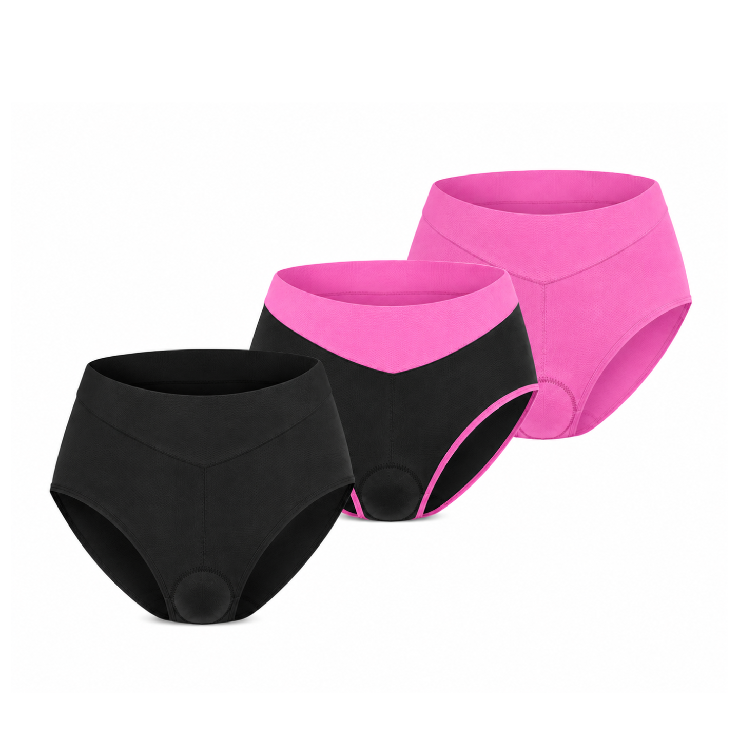 Dames Fiets Ondergoed met Padding 3-Pack - 4D Gel Zeem - Ademend