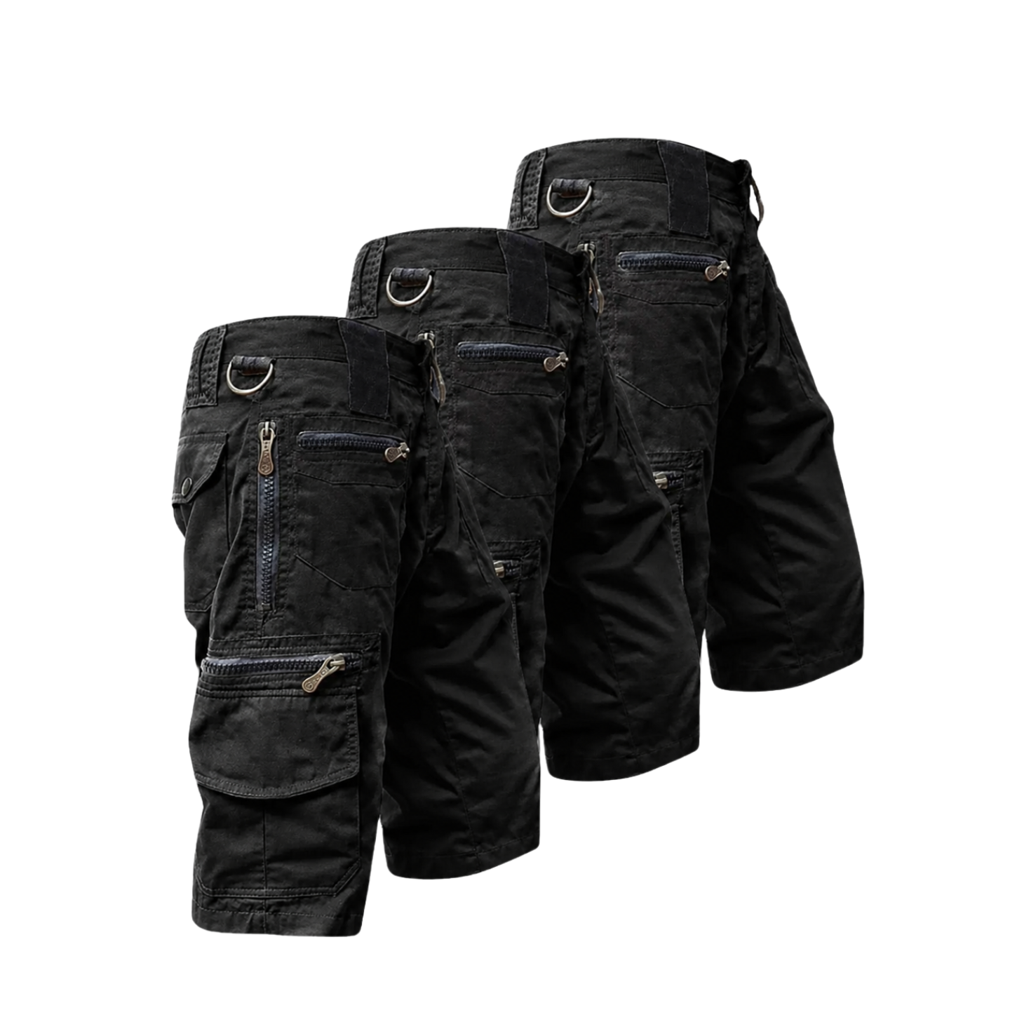 Outdoor Cargo Shorts 3 Pack - Heren Korte Broek - Ritszakken
