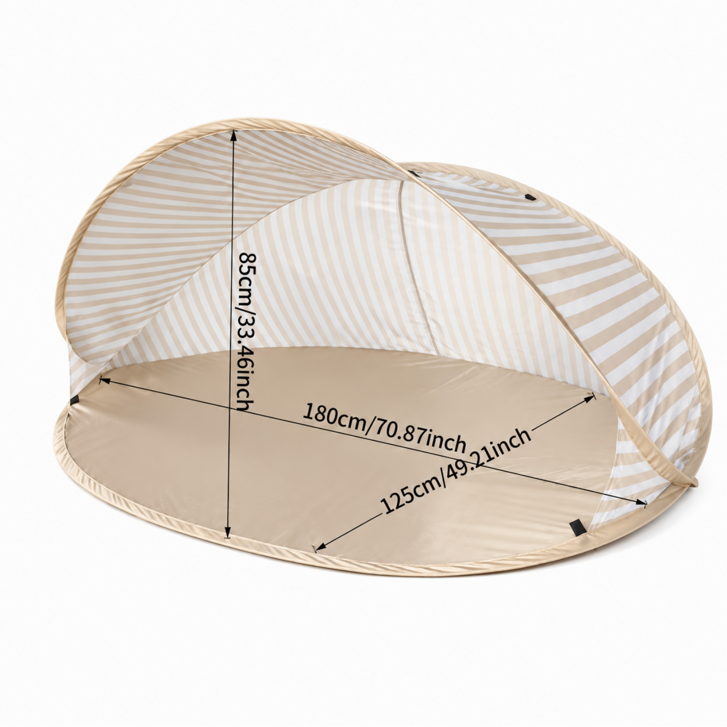 Pop-Up Strandtent 2-Persoons – Direct Opgezet & UV-Werend
