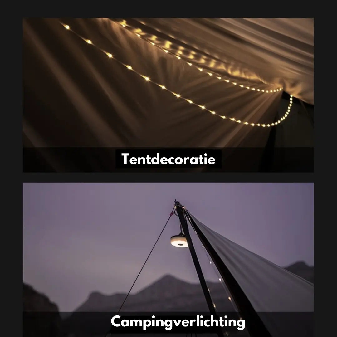 OutdoorHaven - Uitrolbare LED Verlichting - Camping OutdoorHaven