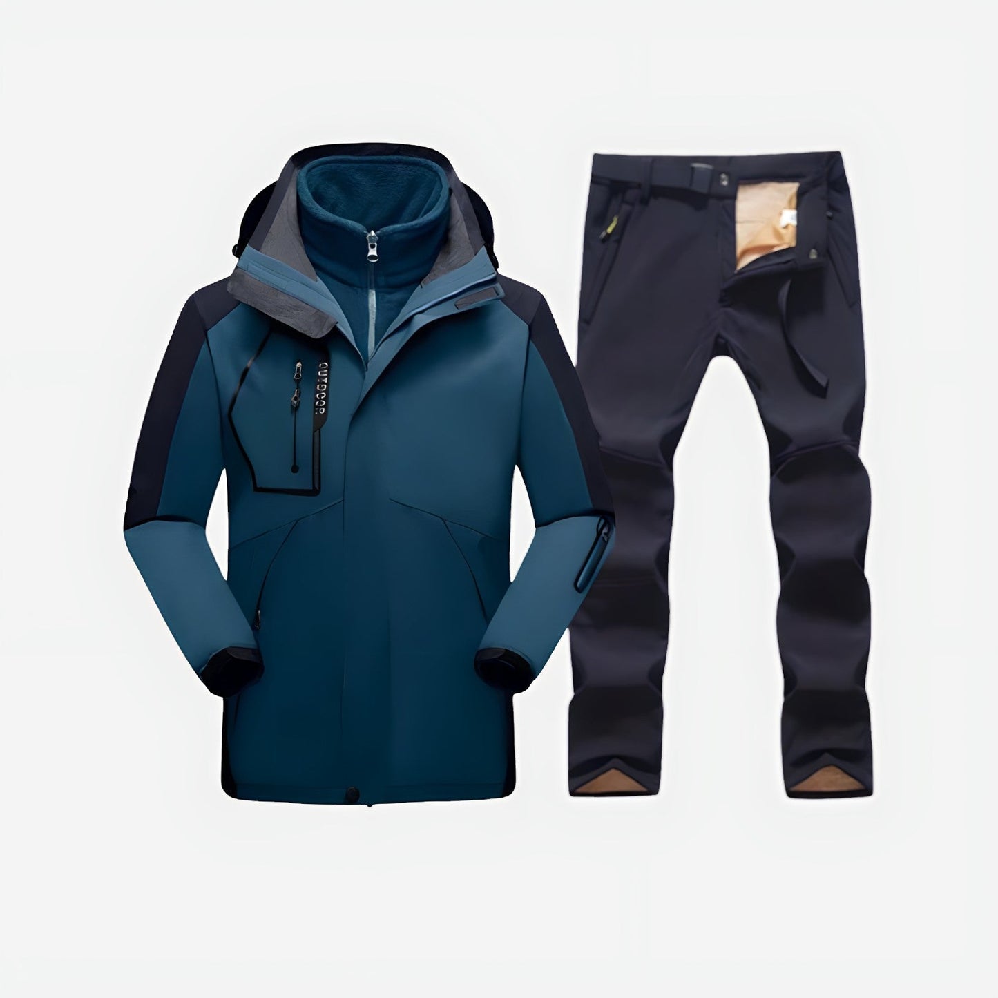 Heren Softshell Set – Outdoor Jas – Wandelbroek
