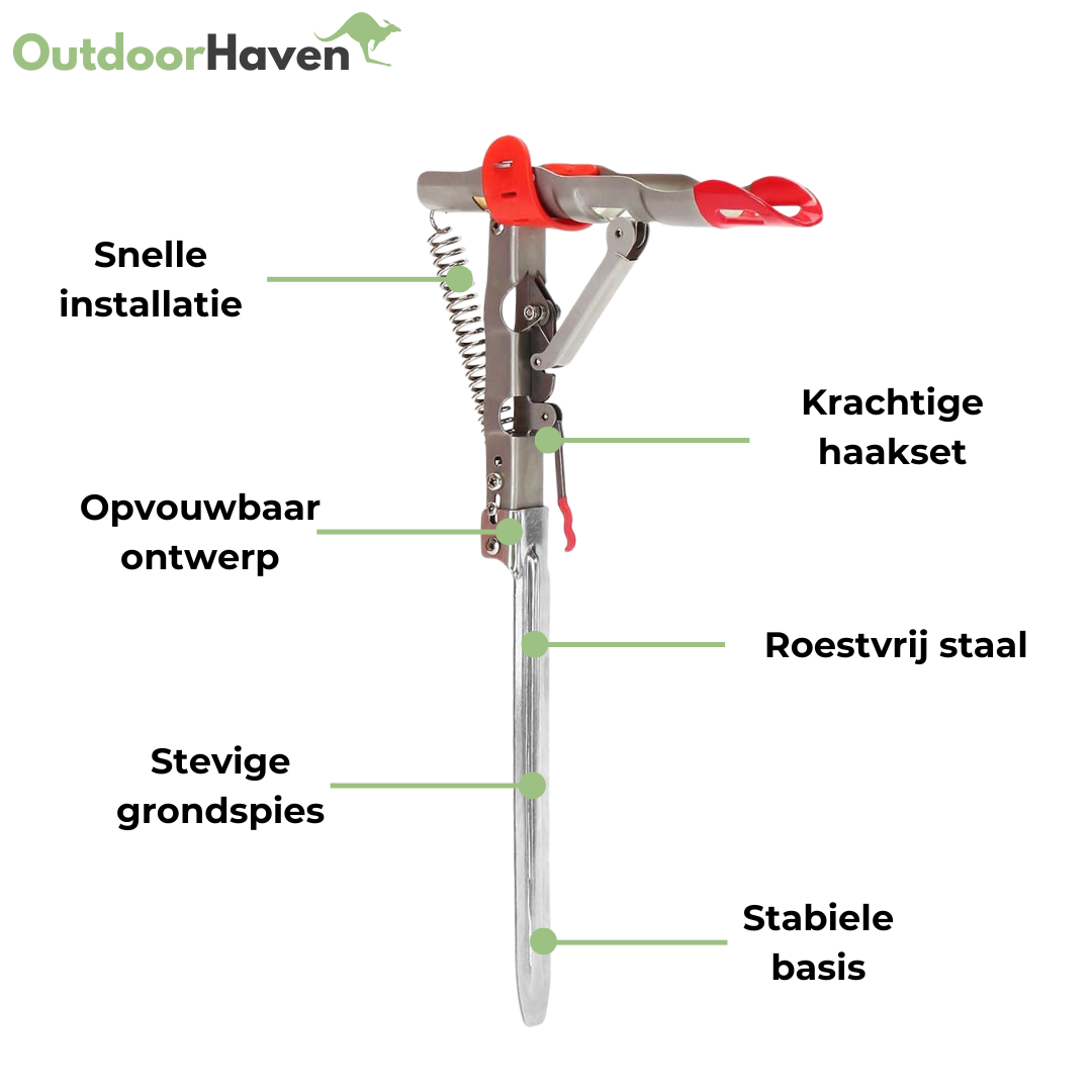 Hengelhouder - Automatische Hengelhaak - OutdoorHavenNL