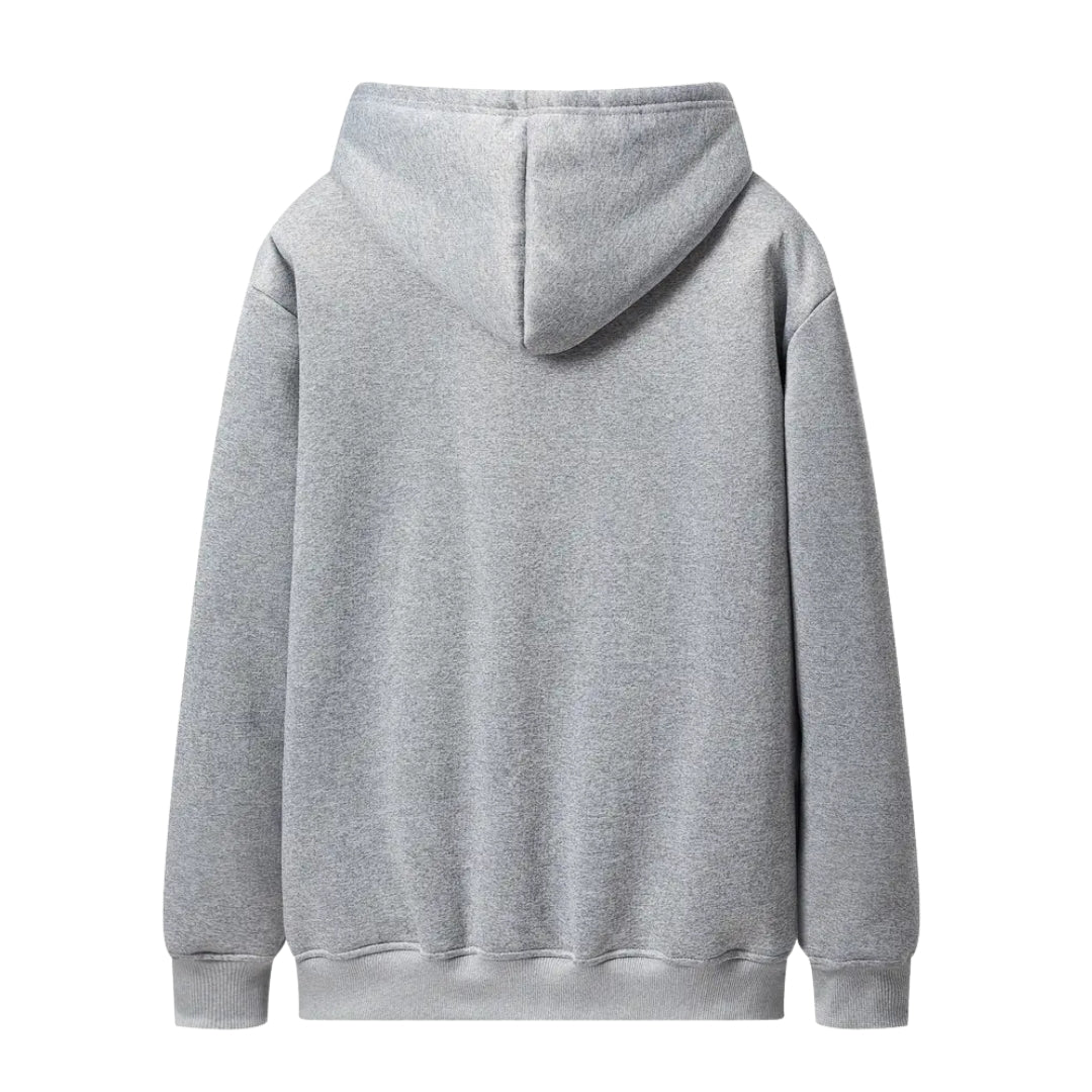 Heren Hoodie met Rits – Winter – Fleece Gevoerd