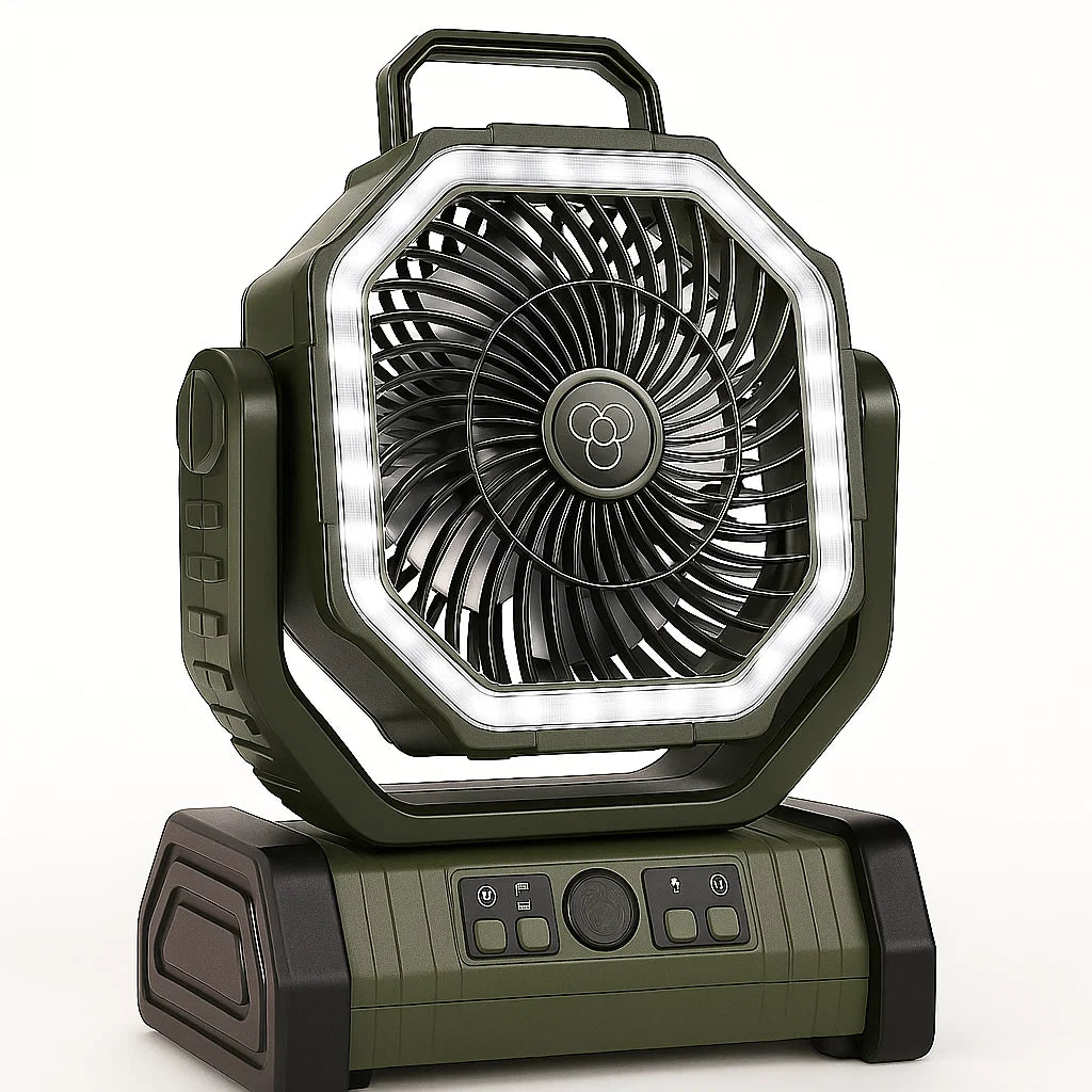 Camping Ventilator - 3-in-1 - LED - Draadloos