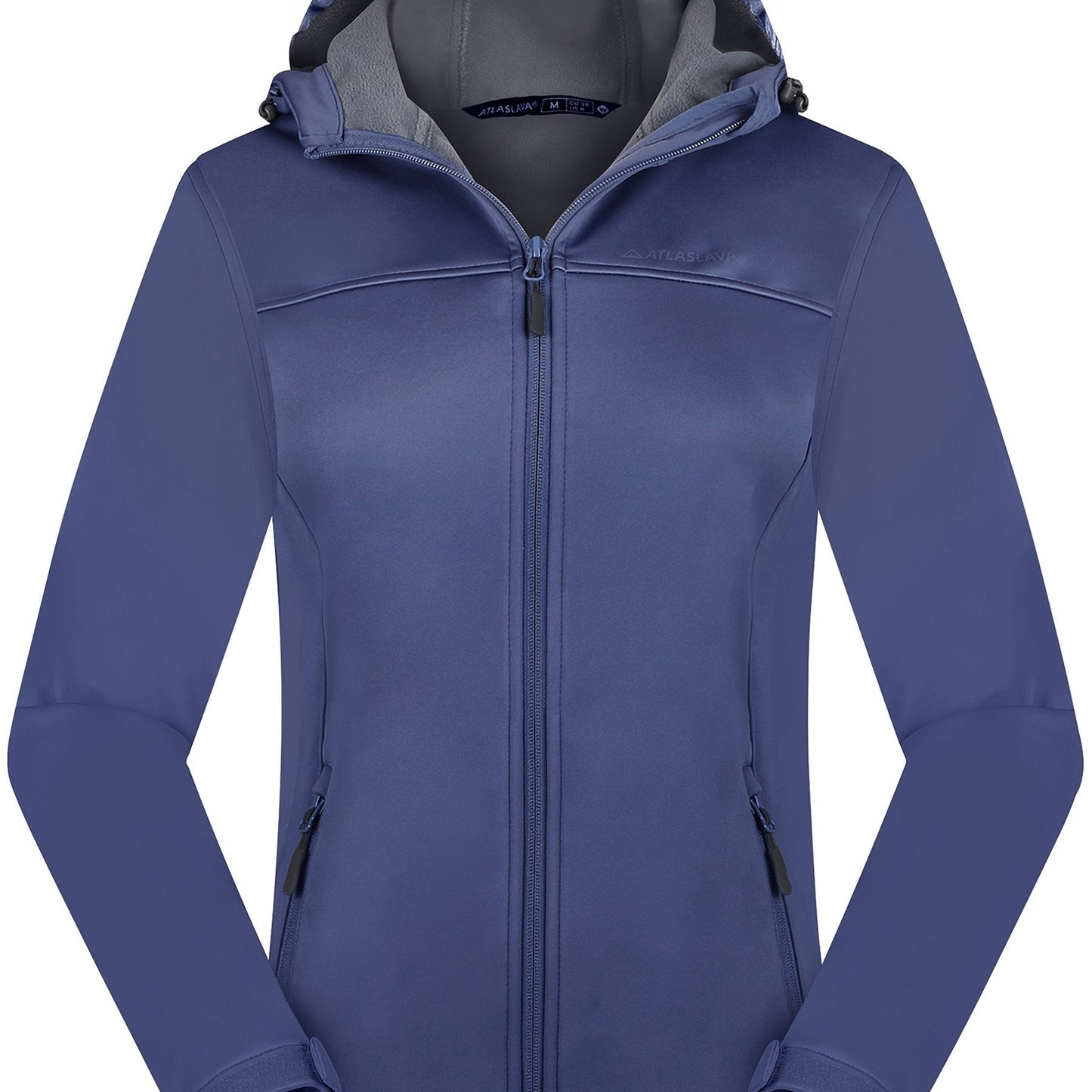 Softshell jas dames met capuchon en fleece voering