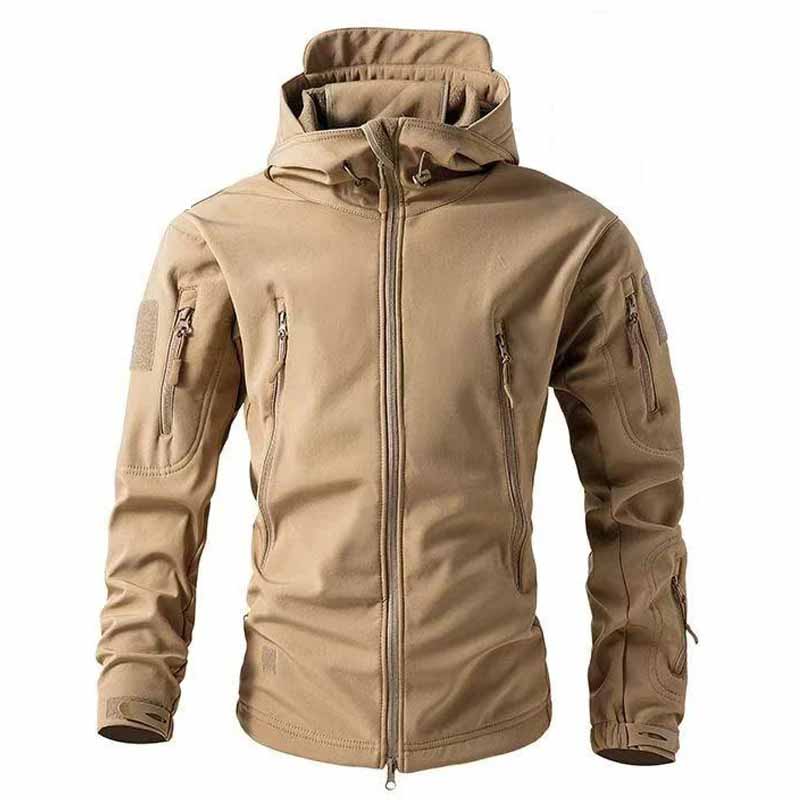 Heren Tactical Jas – Waterdicht Softshell – Met Capuchon