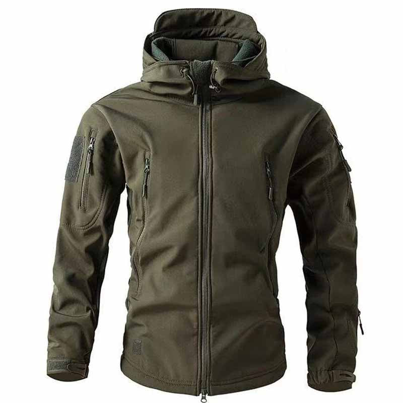 Heren Tactical Jas – Waterdicht Softshell – Met Capuchon