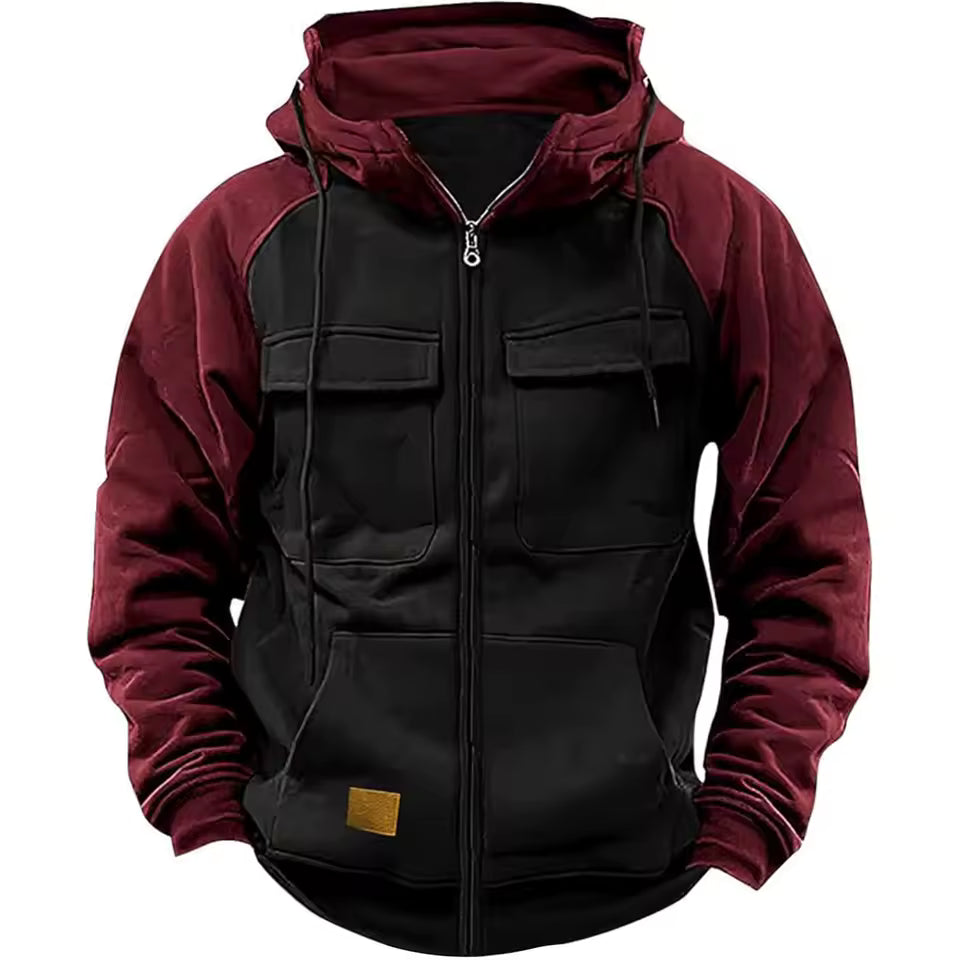 Fleece Jas – Gevoerde Hoodie – Heren Warm