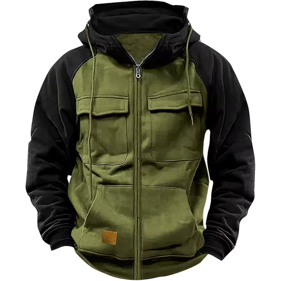 Fleece Jas – Gevoerde Hoodie – Heren Warm