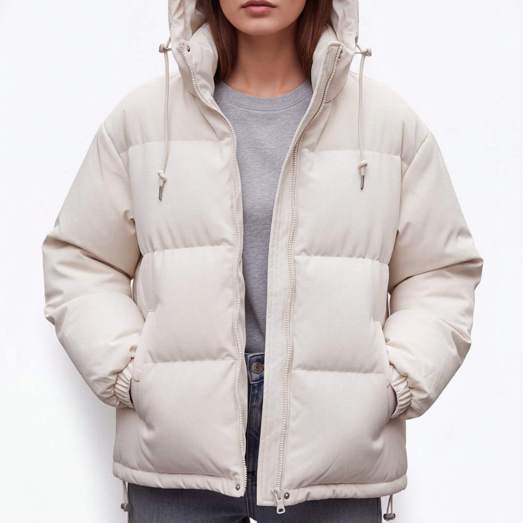 Winterjas Dames Gewatteerd - Waterdicht & Winddicht - Licht met Capuchon